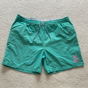 Psycho bunny Men's Green Swim Shorts